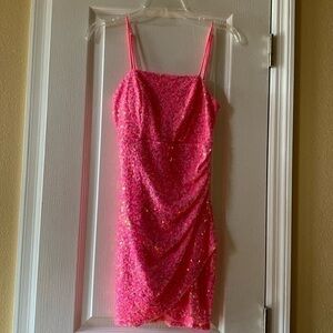 Midnight Doll pink‎ sequined size S